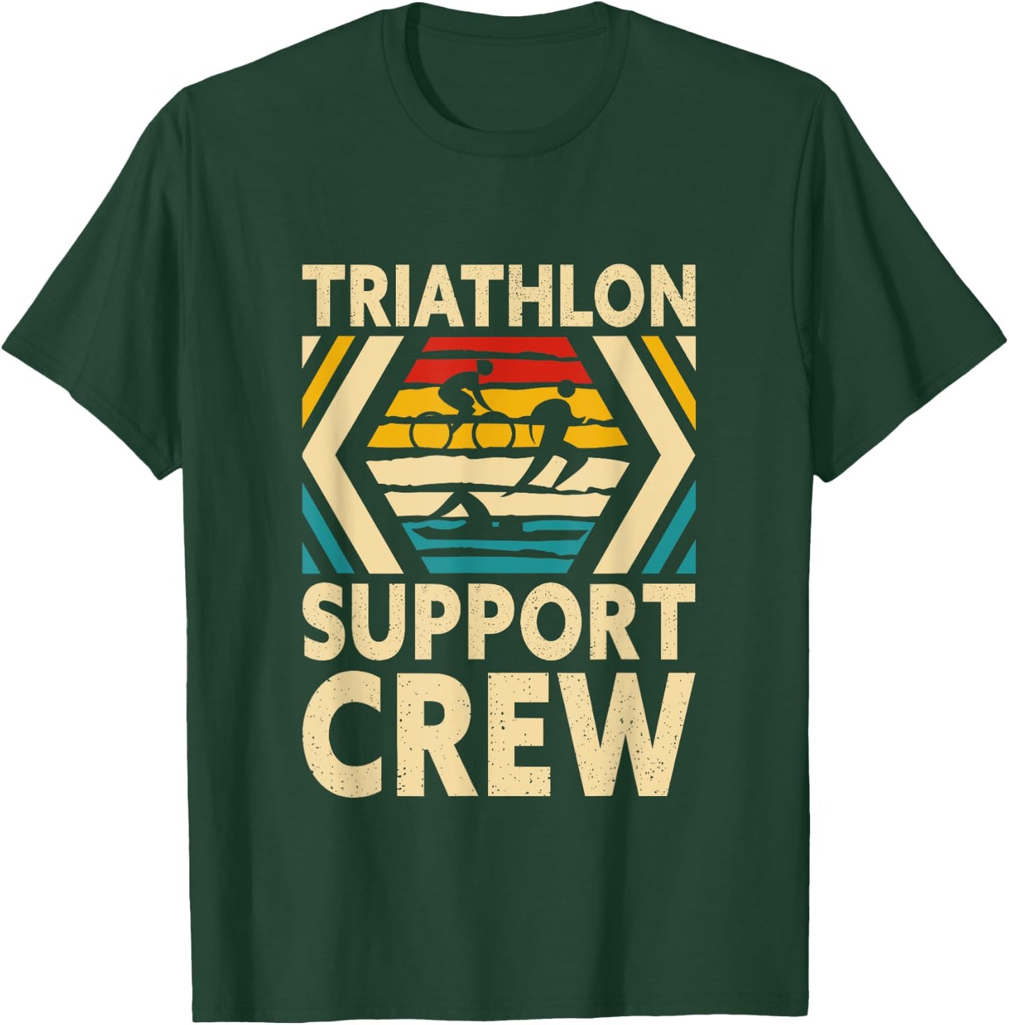 Triathlon Support Crew T-Shirt - T-Shirt | Forest