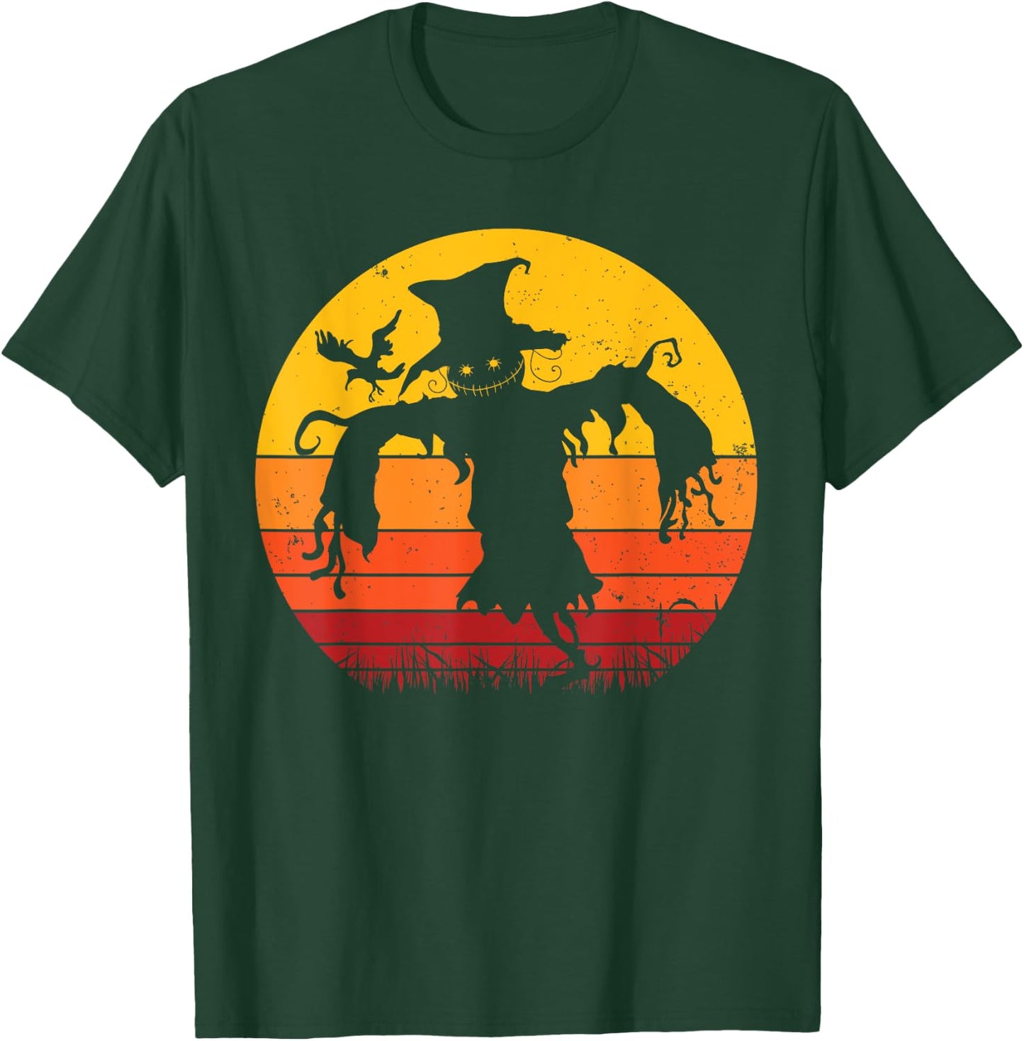 Vintage Scarecrow Shirt Halloween Costume Retro Scarecrow T-Shirt - T-Shirt | Forest