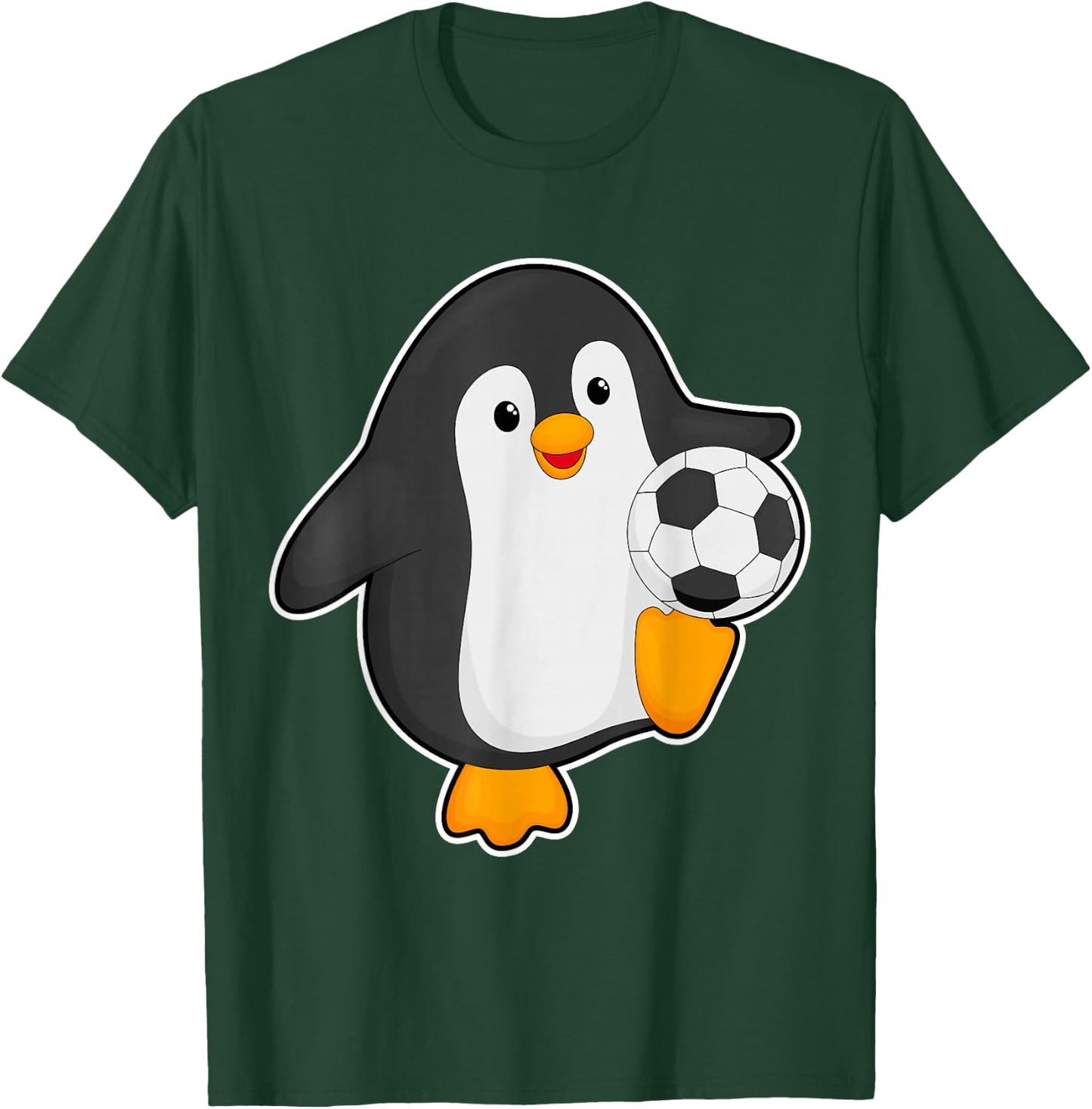 Penguin Soccer player Soccer Sports T-Shirt - T-Shirt | Forest