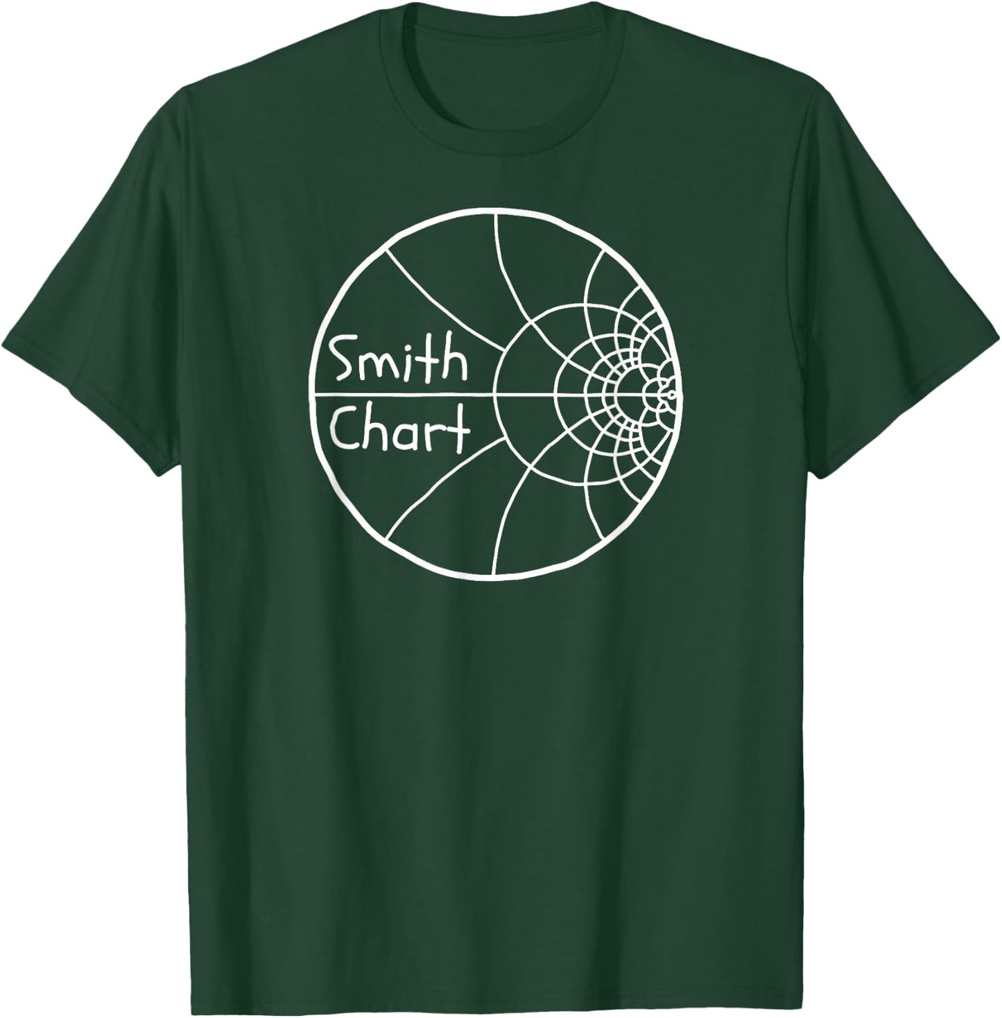 SMITH CHART Electrical Engineer Radio Electronics Impedance T-Shirt - T-Shirt | Forest