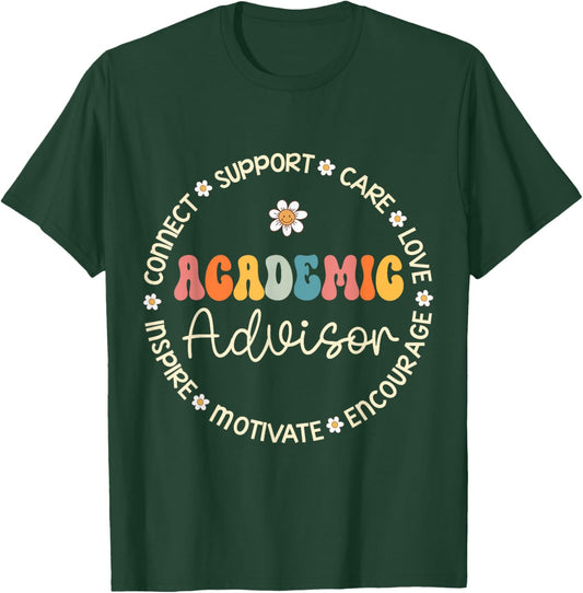 Academic Advisor Appreciation Week Back to School T-Shirt - T-Shirt | Forest