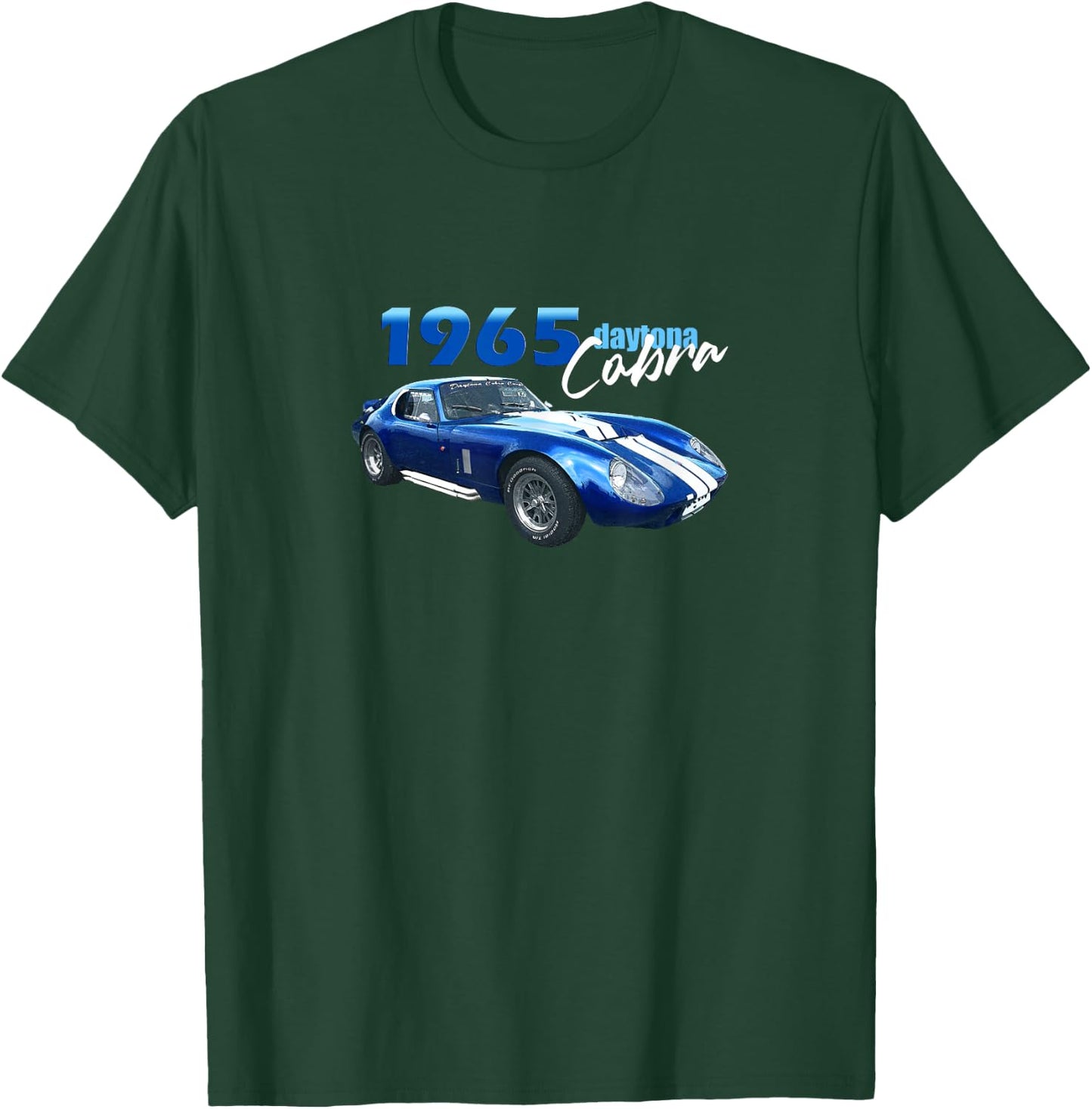 Classic Cars, Sport Cars,1965 Cobra, Racing, 1960's Daytona T-Shirt - T-Shirt | Forest