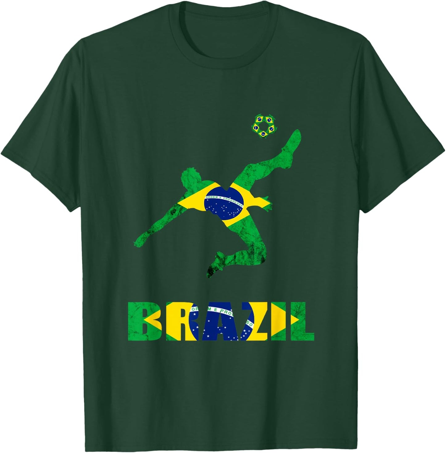 Brazil Soccer Brazilian Football Player Brasileiro Player T-Shirt - T-Shirt | Forest