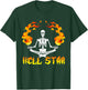 Skeletons Yoga become Hell Star T-Shirt - T-Shirt | Forest
