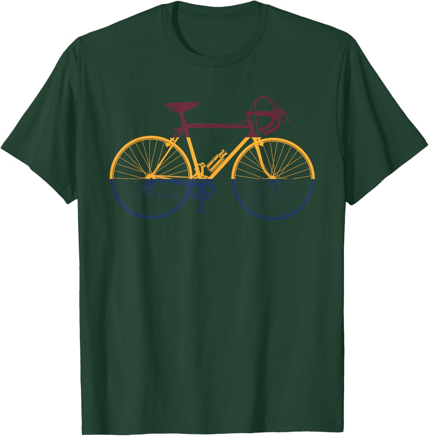 Vintage Cycling Funny Classic Bicycle Bicycling Lover Outfit T-Shirt - T-Shirt | Forest