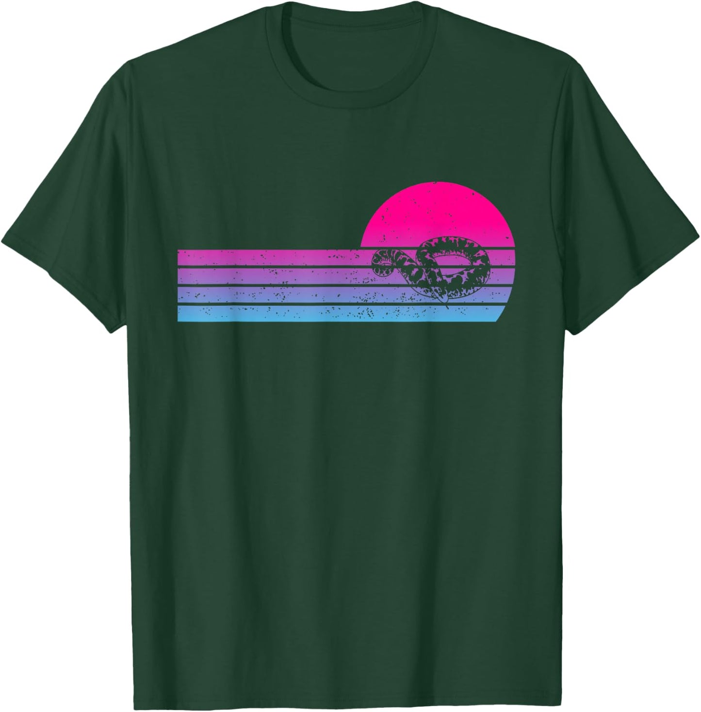 Kenyan Sand Boa Snake Vintage 70s 80s Retro Snake Owner T-Shirt - T-Shirt | Forest