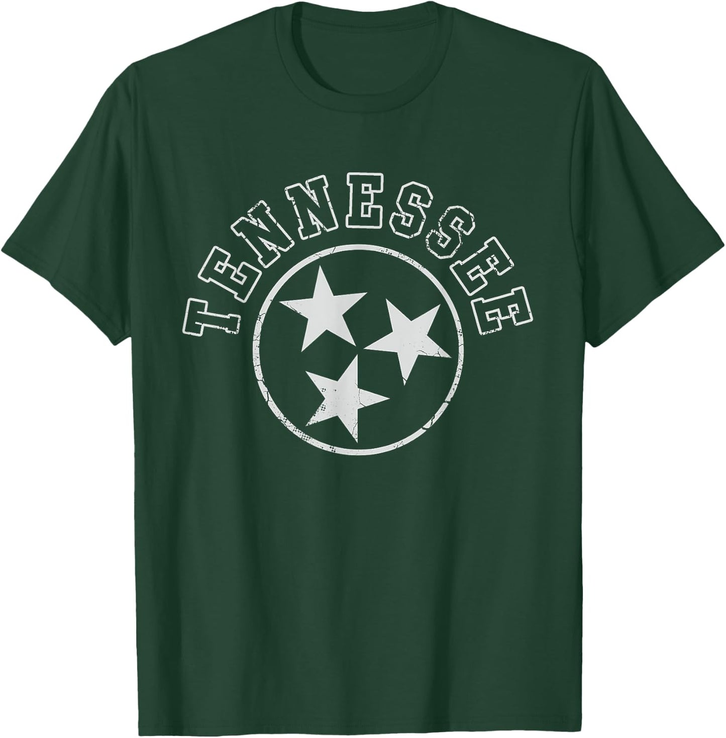 Tennessee Flag Home State Vintage Distressed Orange T-Shirt - T-Shirt | Forest