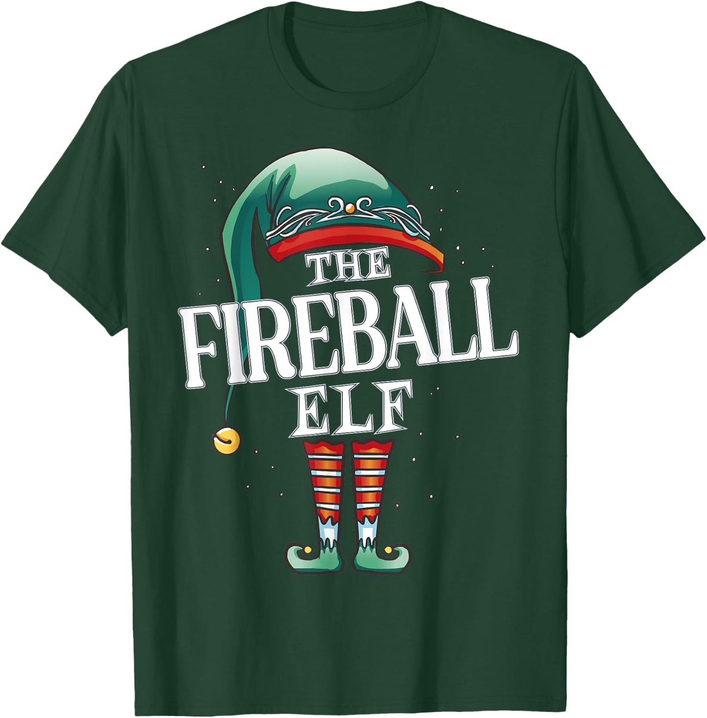 Fireball Elf Christmas Group Xmas Pajama Party T-Shirt - T-Shirt | Forest