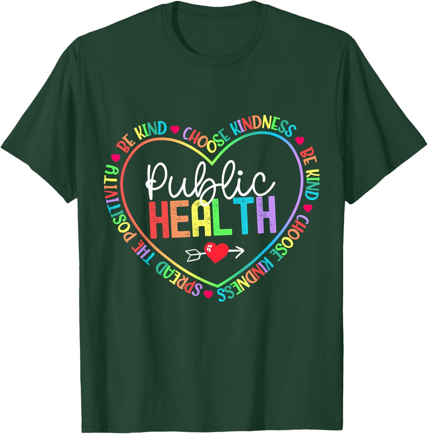 Public Health Words & Healthcare Worker Epidemiologist T-Shirt - T-Shirt | Forest