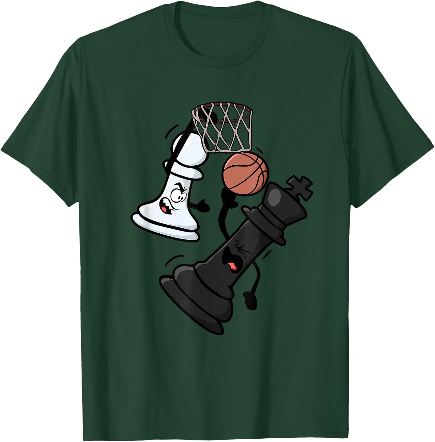 Chess Pawn Dunking on King T-Shirt - T-Shirt | Forest