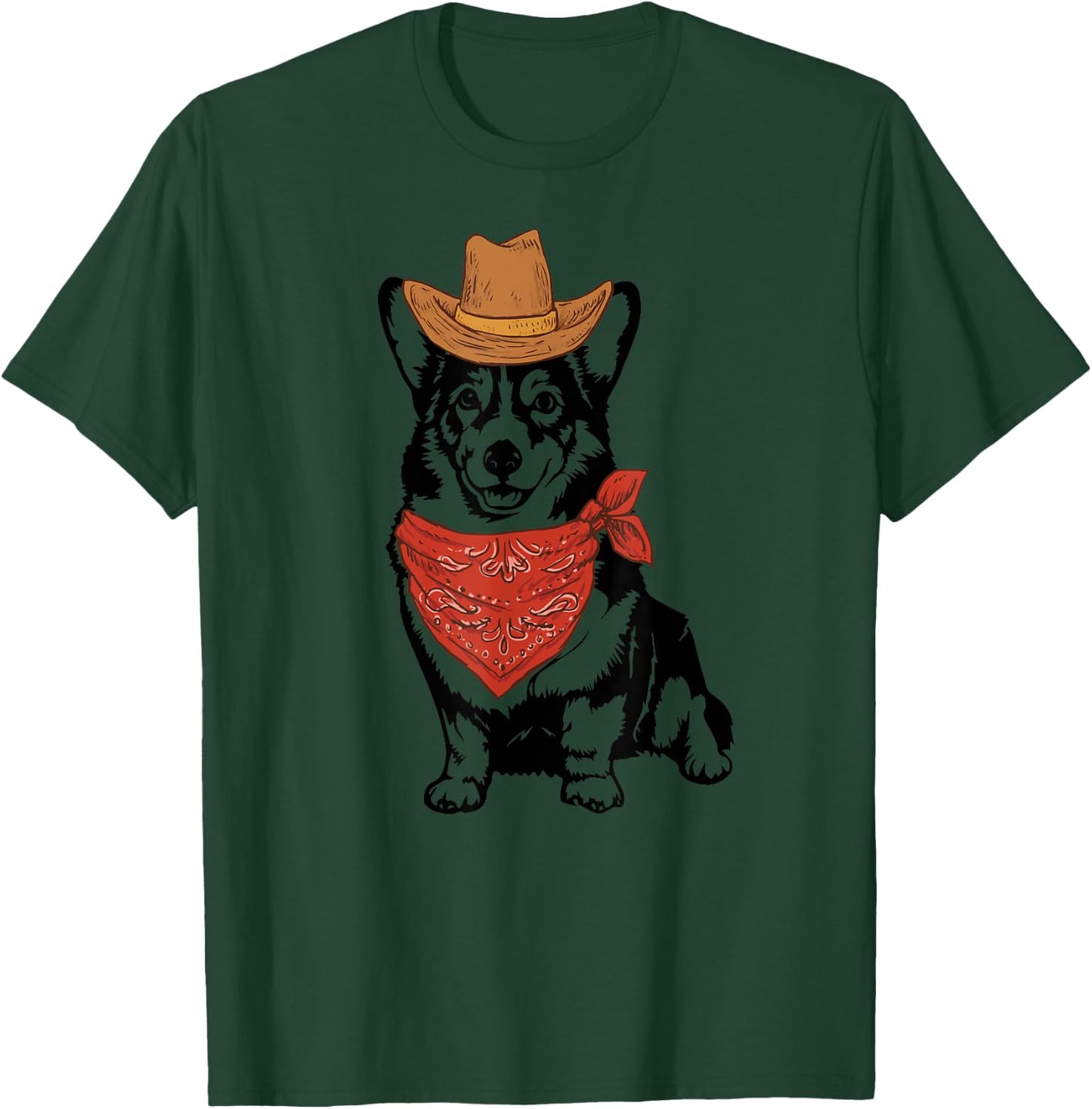 Cowboy corgi T-Shirt - T-Shirt | Forest