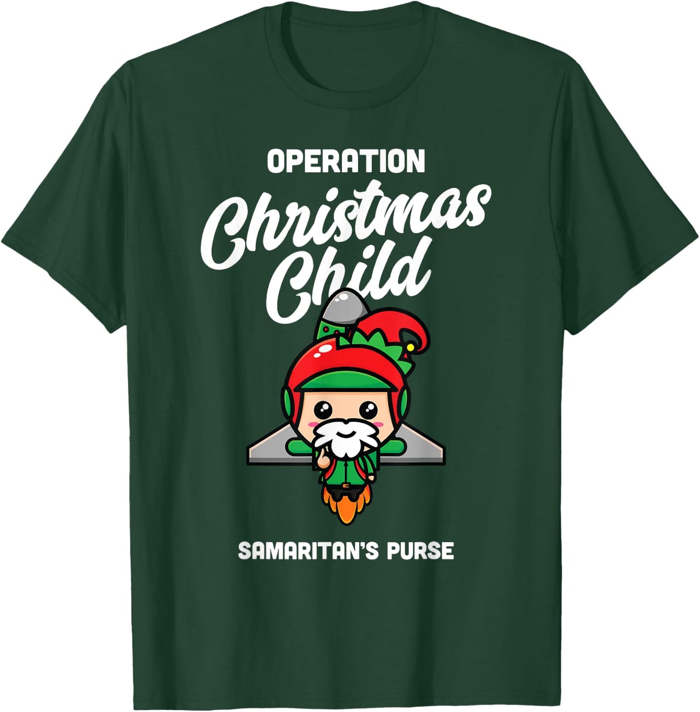 Operation Christmas Child Samaritan's Purse Christmas Xmas T-Shirt - T-Shirt | Forest