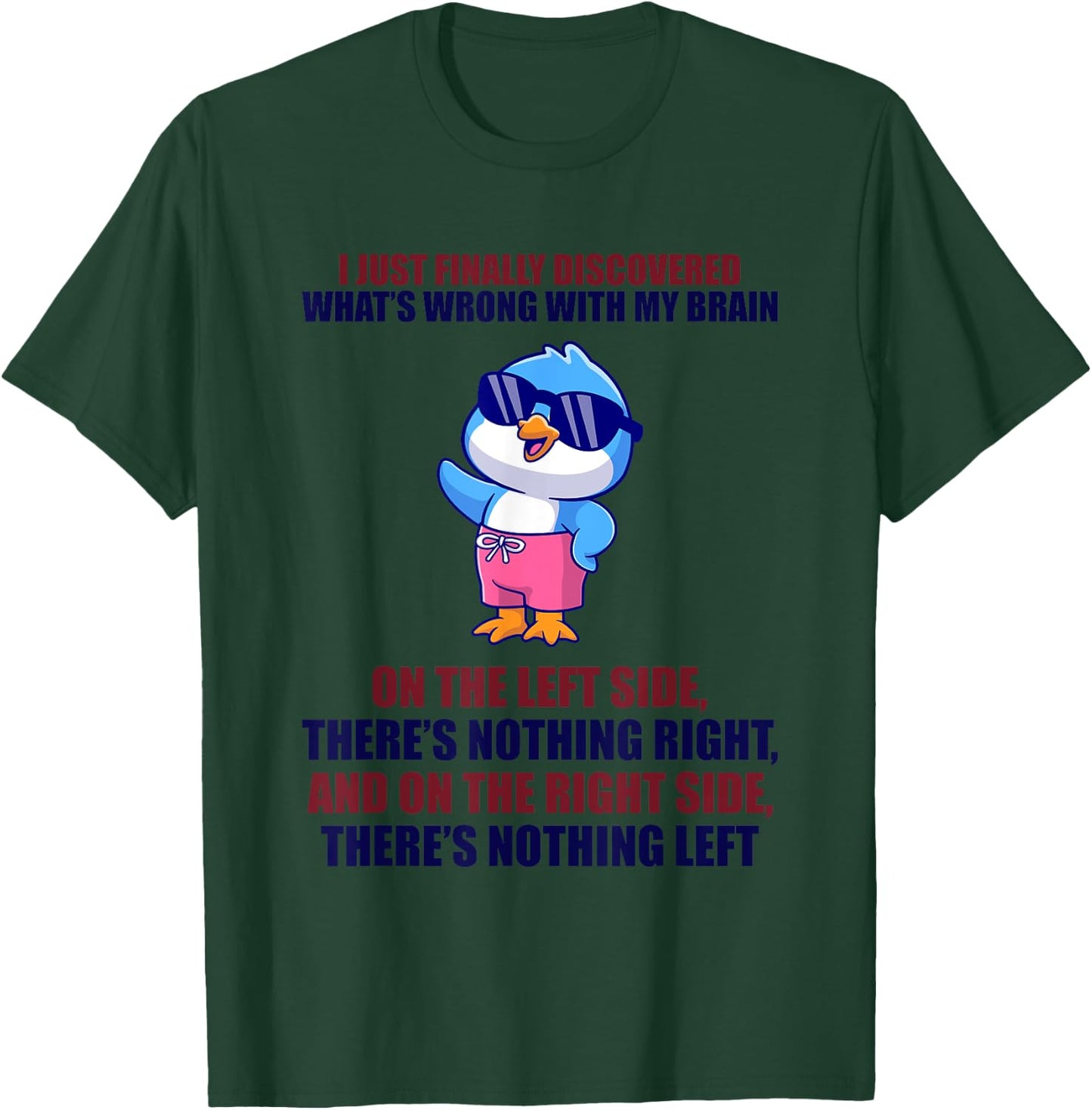 Happy I Just Finally Discovered What’s Wrong With My Brain T-Shirt - T-Shirt | Forest