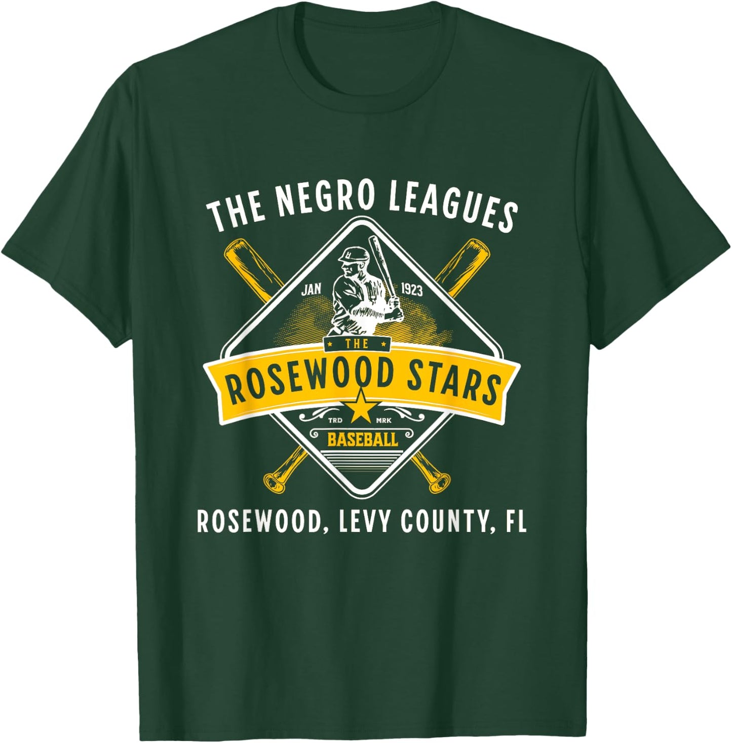 1923 Rosewood Stars Negro League Historical Legacy T-Shirt - T-Shirt | Forest