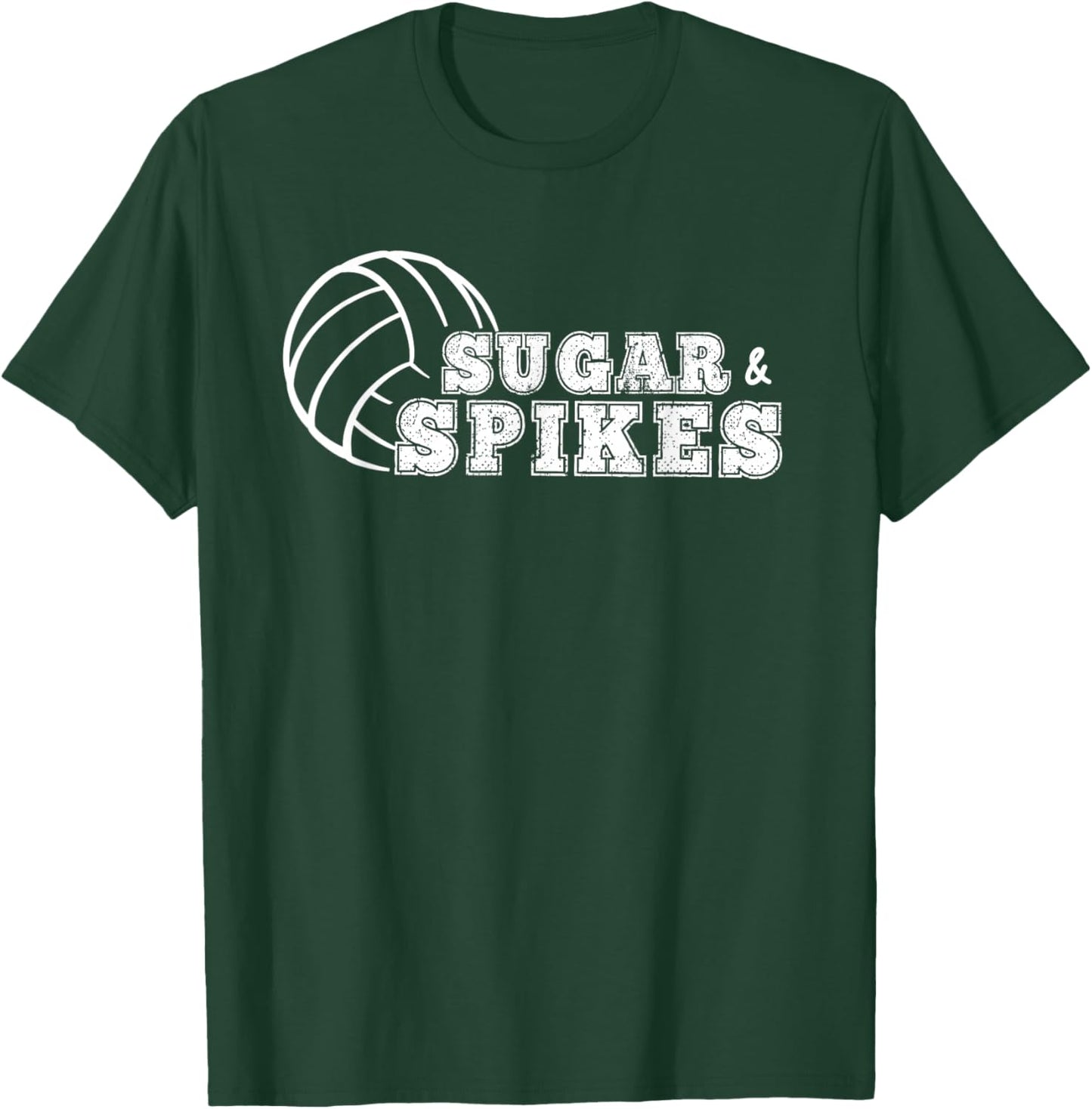 Sugar and Spikes Volleyball T-Shirt - T-Shirt | Forest
