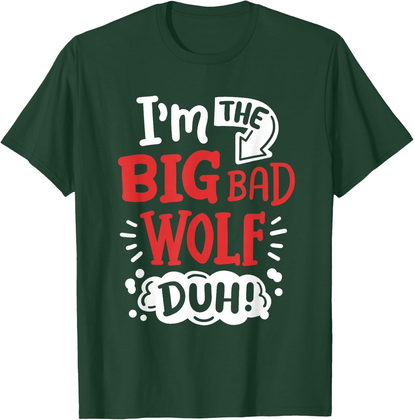 I'm The Bad Wolf Funny Easy Halloween Costume Kids T-Shirt - T-Shirt | Forest