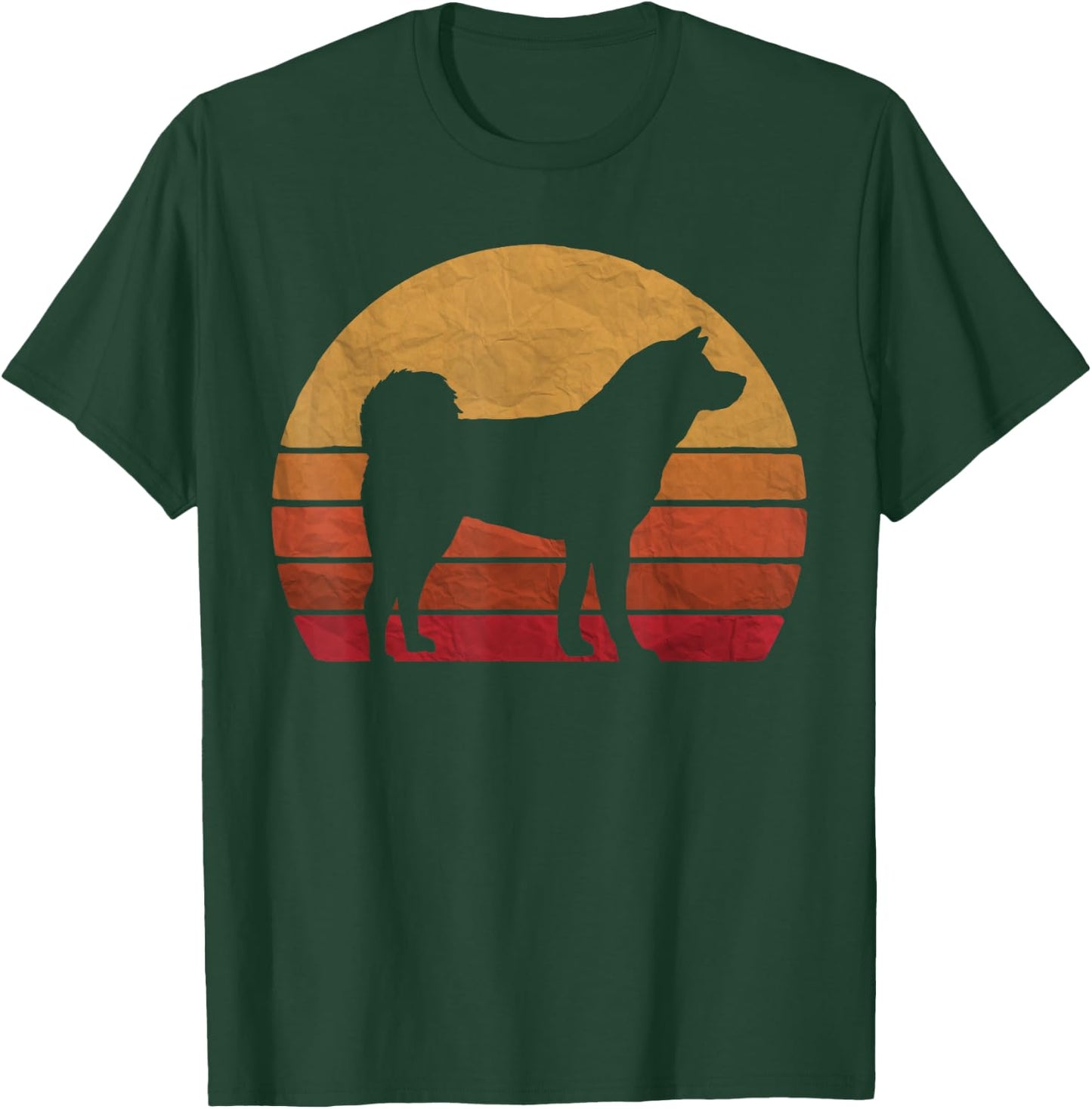 Funny Akita Art Men Women Dog Walker Veterinarian Dog Sitter T-Shirt - T-Shirt | Forest