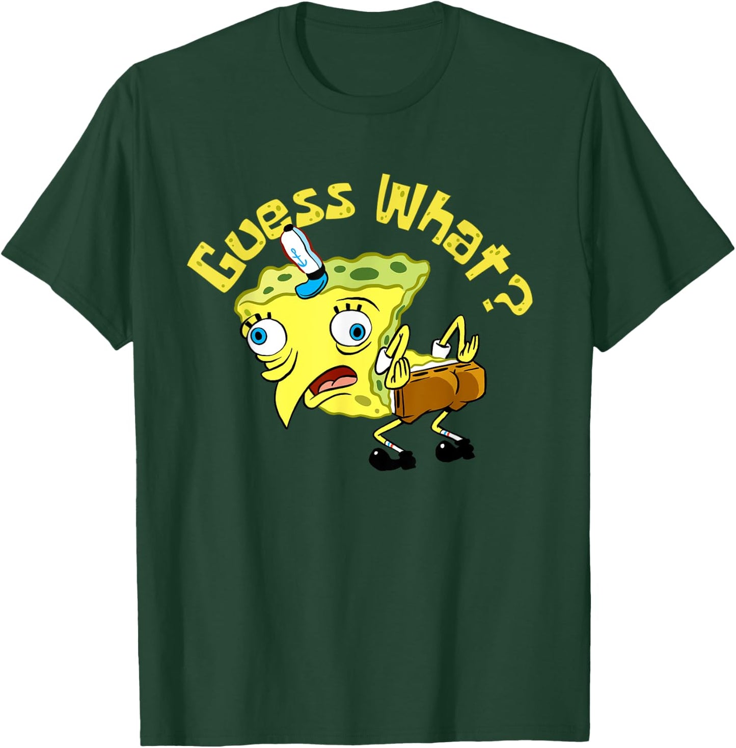 Spongebob Mocking Meme Guess What Chicken Butt Spongebob T-Shirt - T-Shirt | Forest