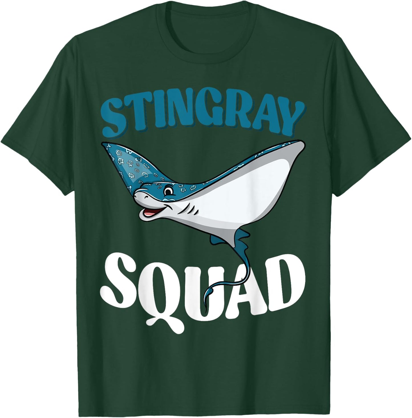 Stingray Squad Sea Ocean Nature Funny Animal Underwater T-Shirt - T-Shirt | Forest