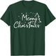 Cute Simple Merry Christmas Tree Family Matching Pajama Xmas T-Shirt - T-Shirt | Forest