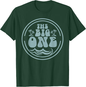 Surf Matching Birthday The Big One 1st Birthday T-Shirt - T-Shirt | Forest