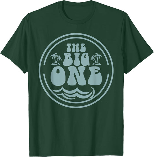 Surf Matching Birthday The Big One 1st Birthday T-Shirt - T-Shirt | Forest