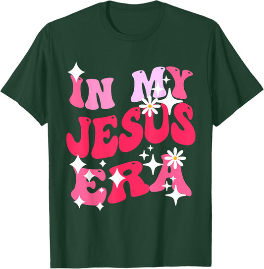 In My Jesus Era Christian Religious Apparel & Kids T-Shirt - T-Shirt | Forest