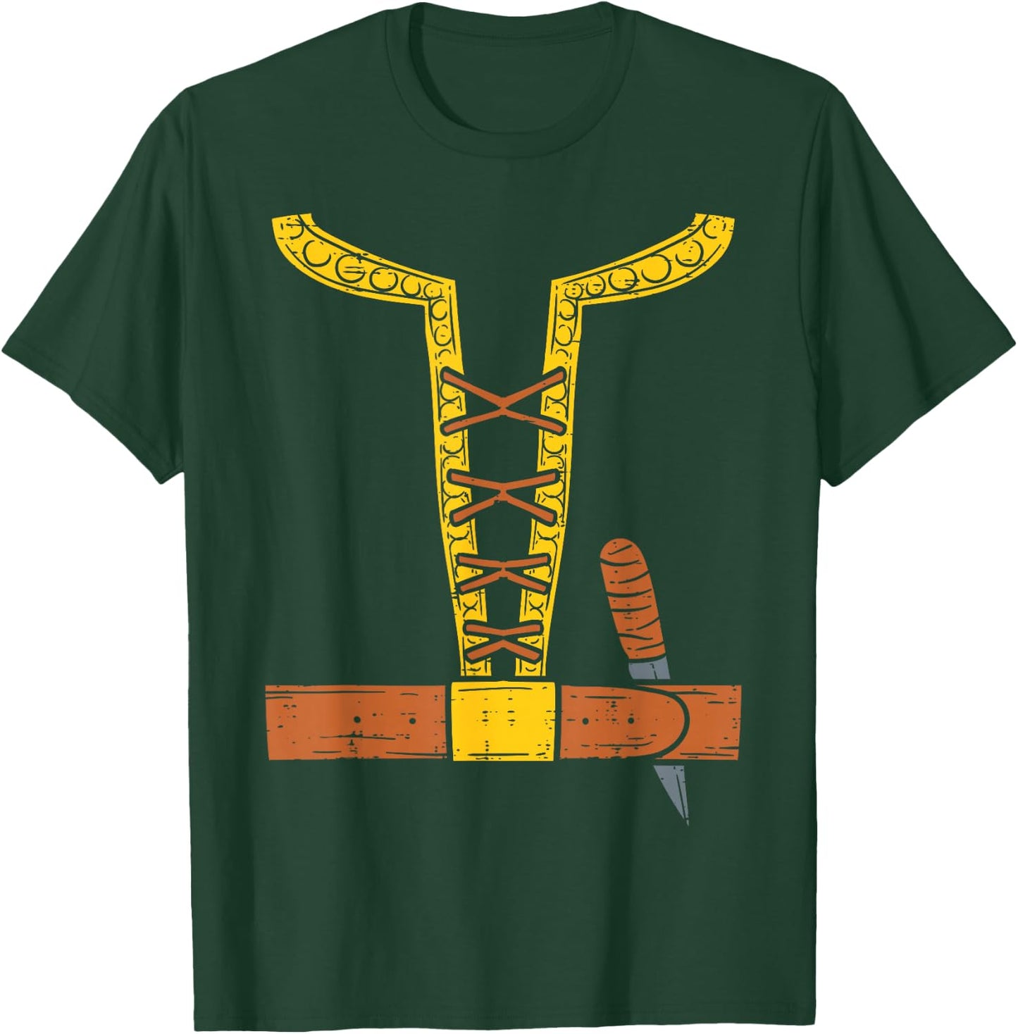 Viking Costume Easy Lazy Dane North Halloween Boys Men T-Shirt - T-Shirt | Forest