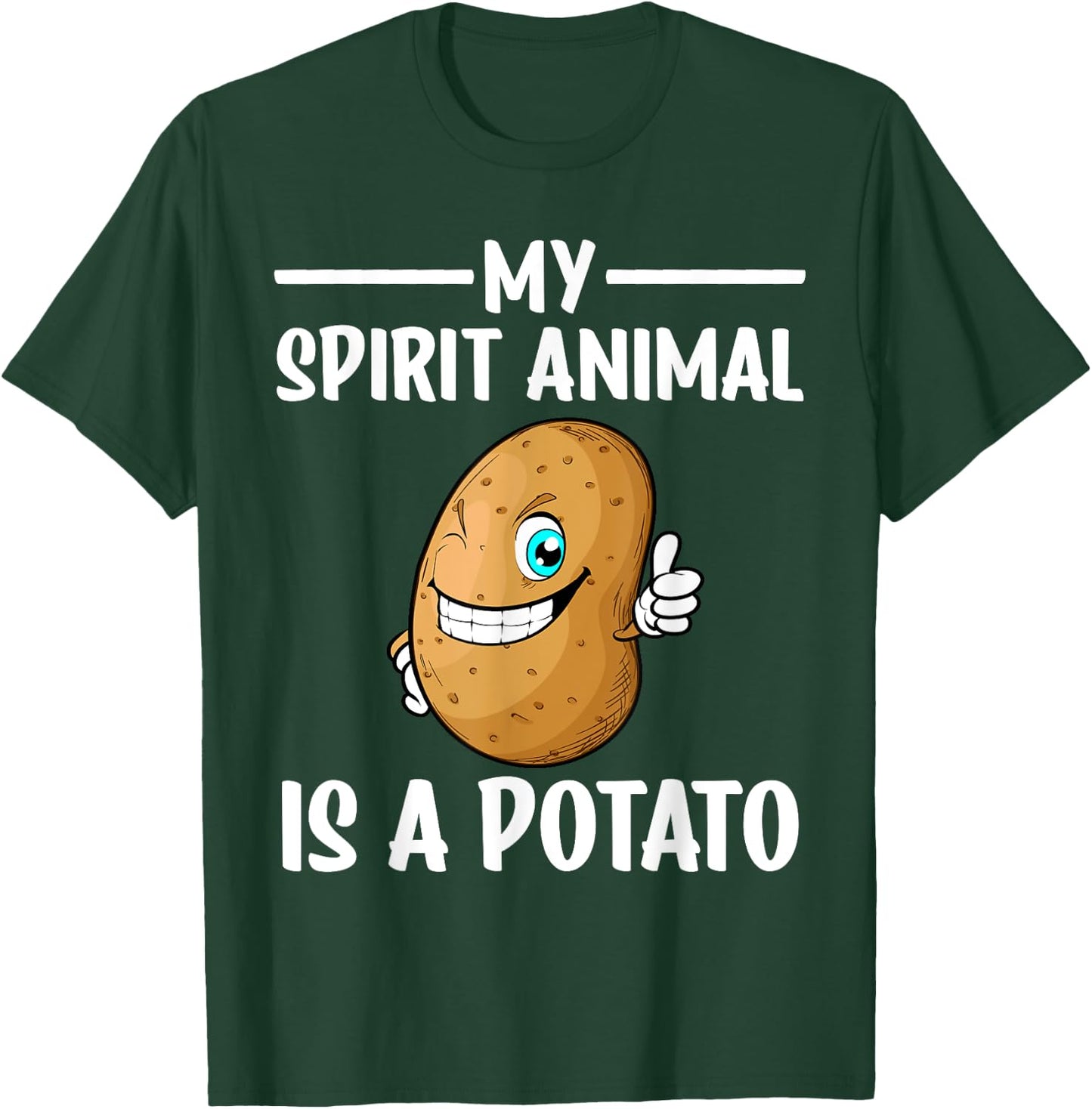 Funny Potato Design Women Kids Potatoes Lover T-Shirt - T-Shirt | Forest