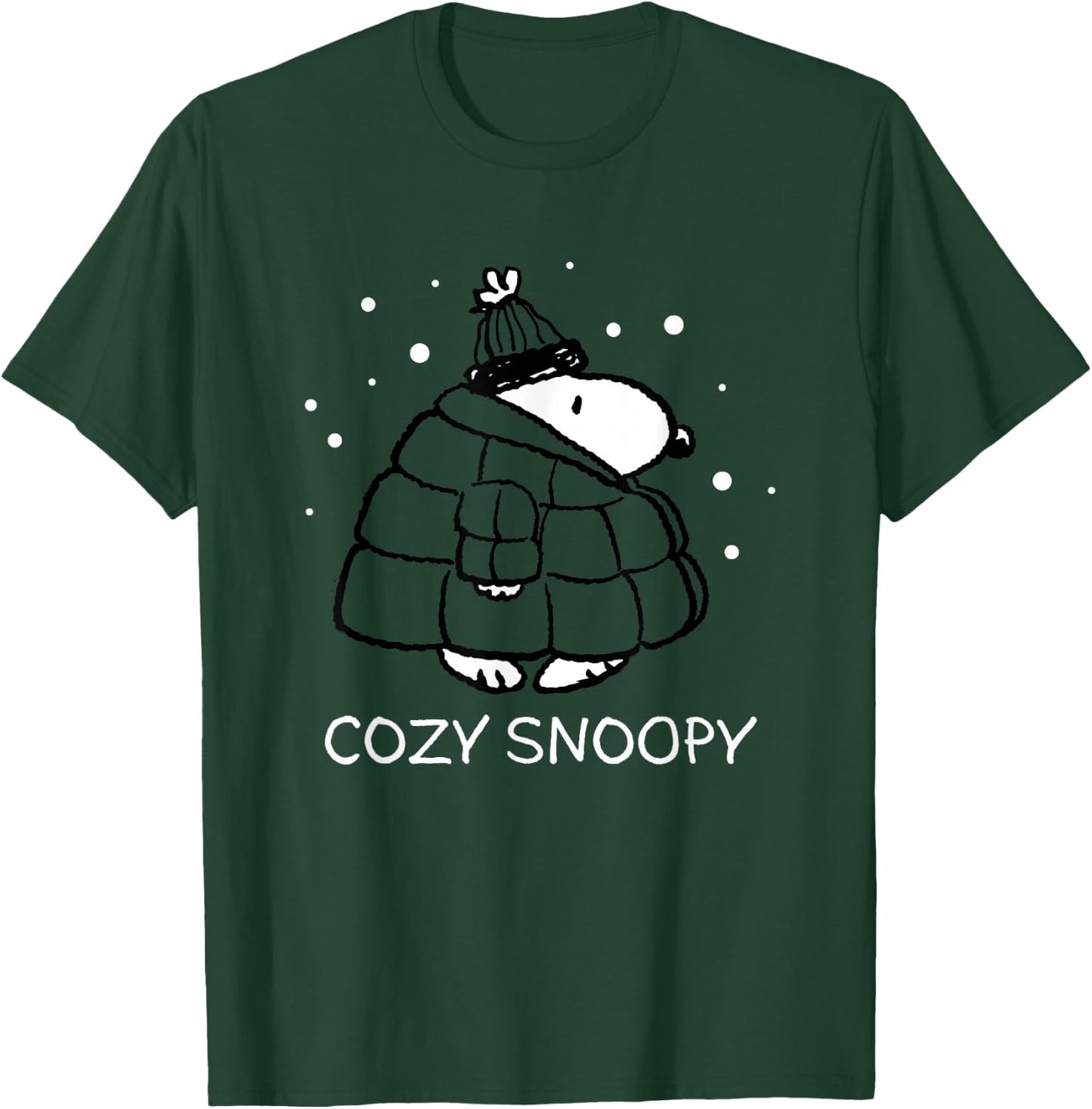 Peanuts - Cozy Snoopy T-Shirt - T-Shirt | Forest