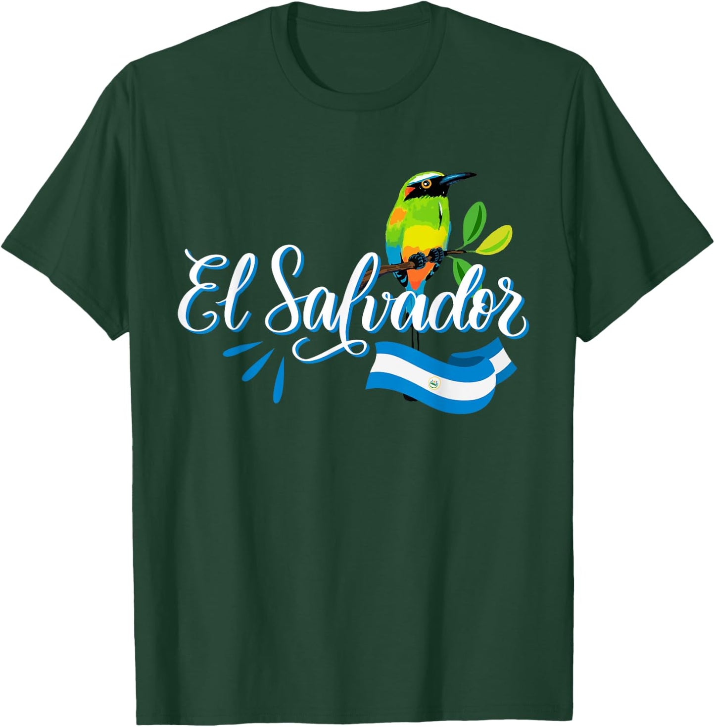 Vos Solo Sos Paja Salvadoran Slang El Salvador Flag Torogoz T-Shirt - T-Shirt | Forest