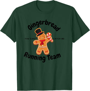 Gingerbread Running Team funny Gingerbread Christmas T-Shirt - T-Shirt | Forest