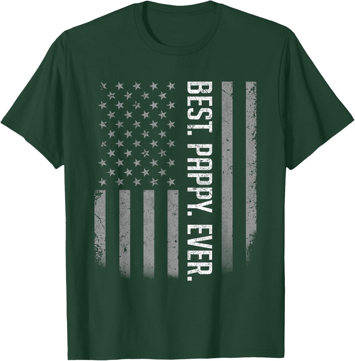 Best Pappy Ever US American Flag Shirt Gift Father's Day Men T-Shirt - T-Shirt | Forest
