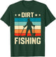 Retro Dirt Fishing Men Metal Detecting Vintage T-Shirt - T-Shirt | Forest