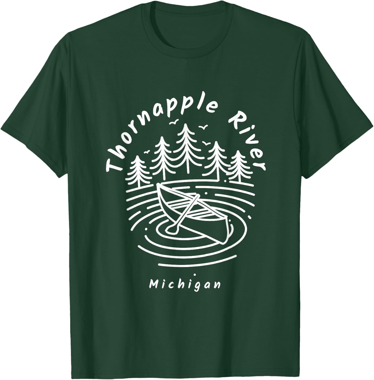 Thornapple River Michigan T-Shirt - T-Shirt | Forest
