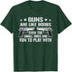 Guns are Like Boobs - Funny Gun Titties Joke Pistol T-Shirt - T-Shirt | Forest