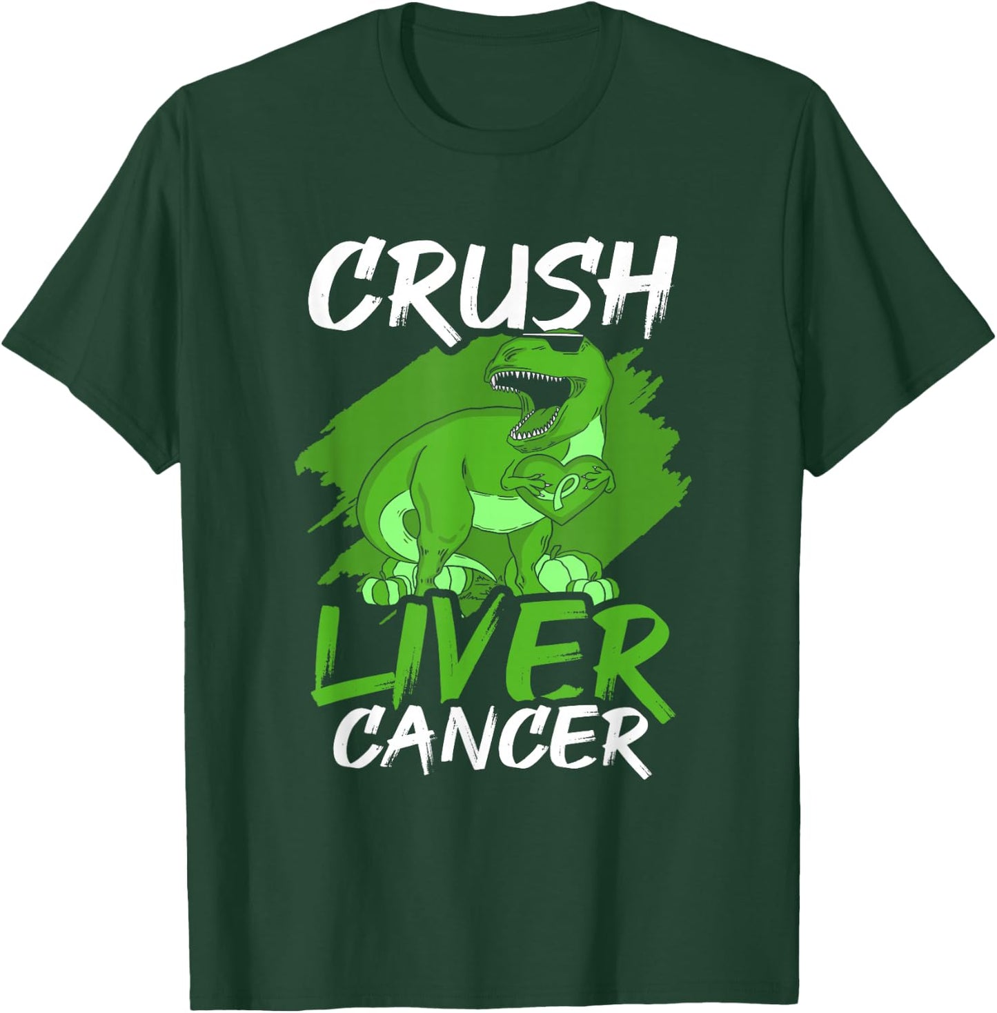 Crush Liver Cancer Awareness T-Shirt - T-Shirt | Forest
