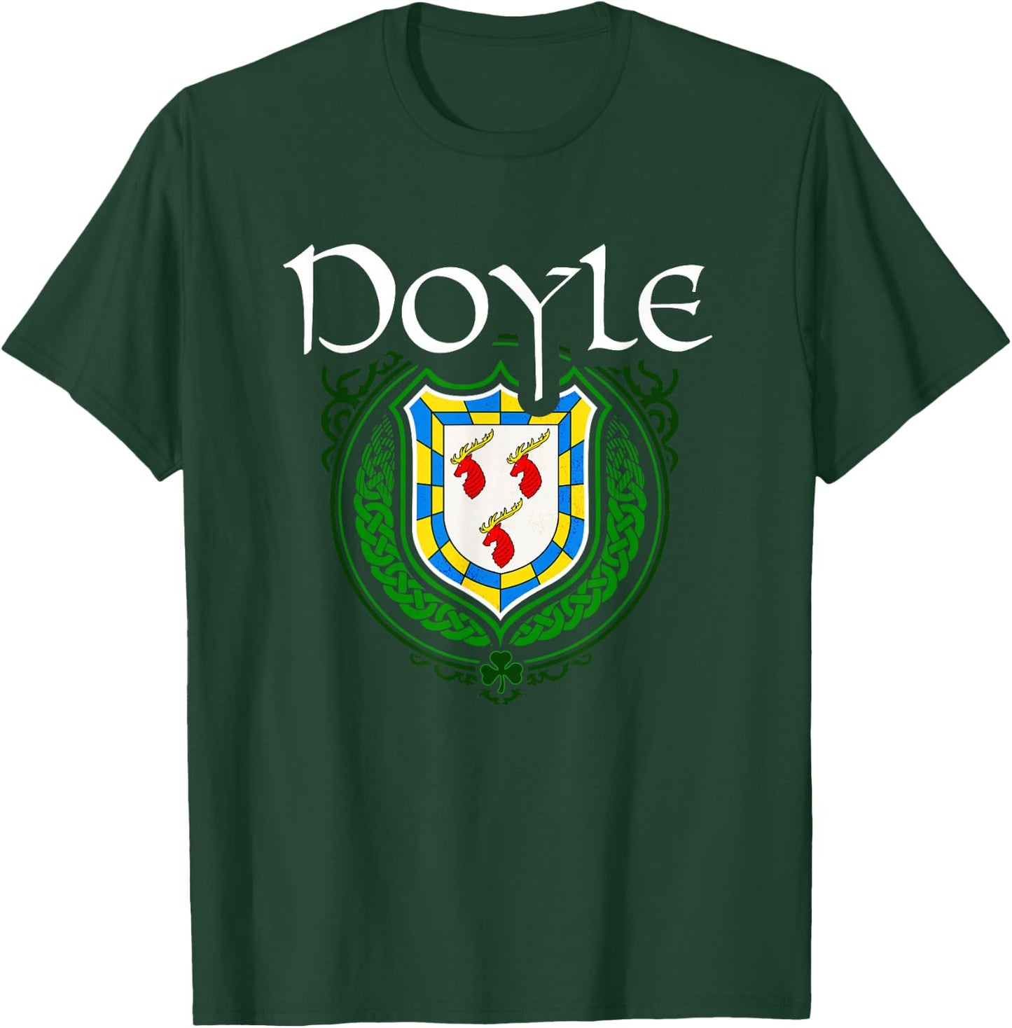 Doyle Surname Irish Clan Tartan Badge Ireland T-Shirt - T-Shirt | Forest