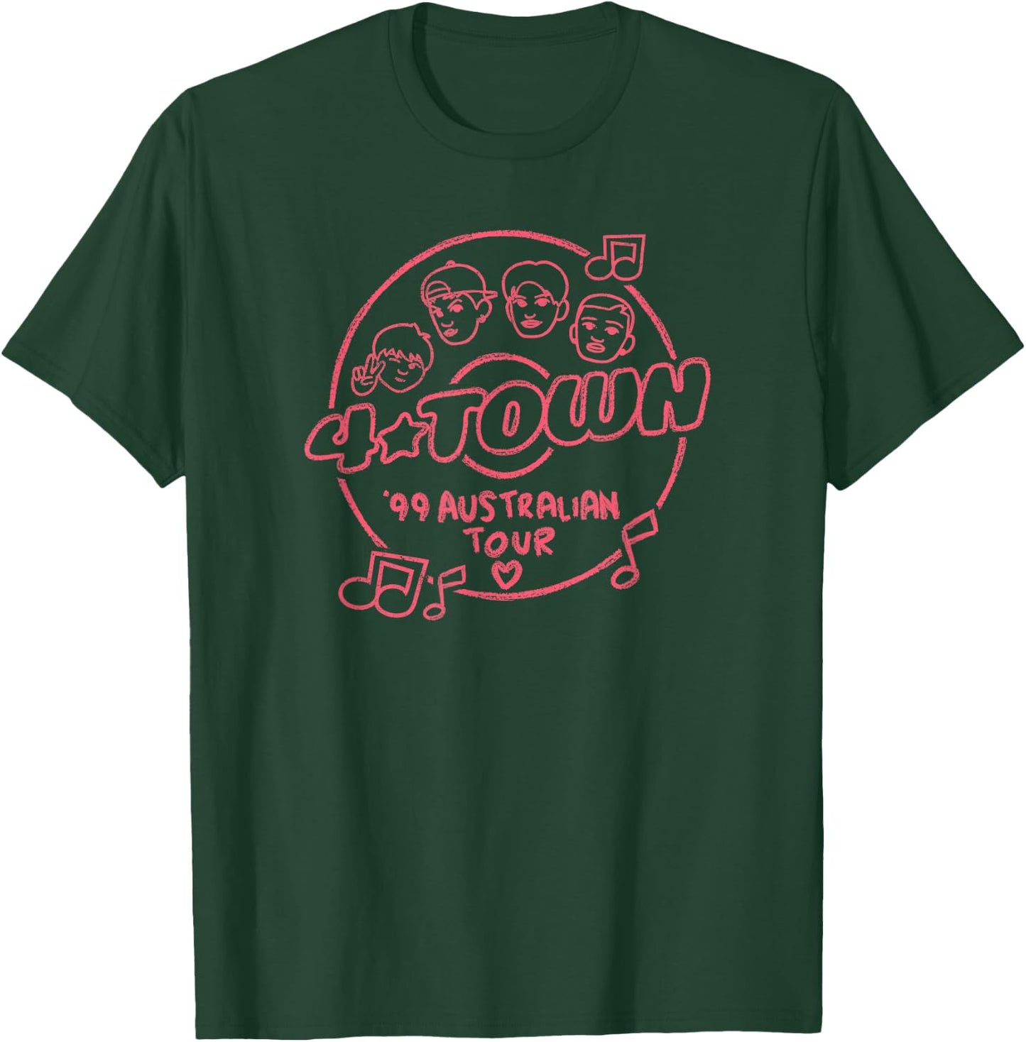 Disney Pixar Turning Red 4 Town Tour Record T-Shirt - T-Shirt | Forest