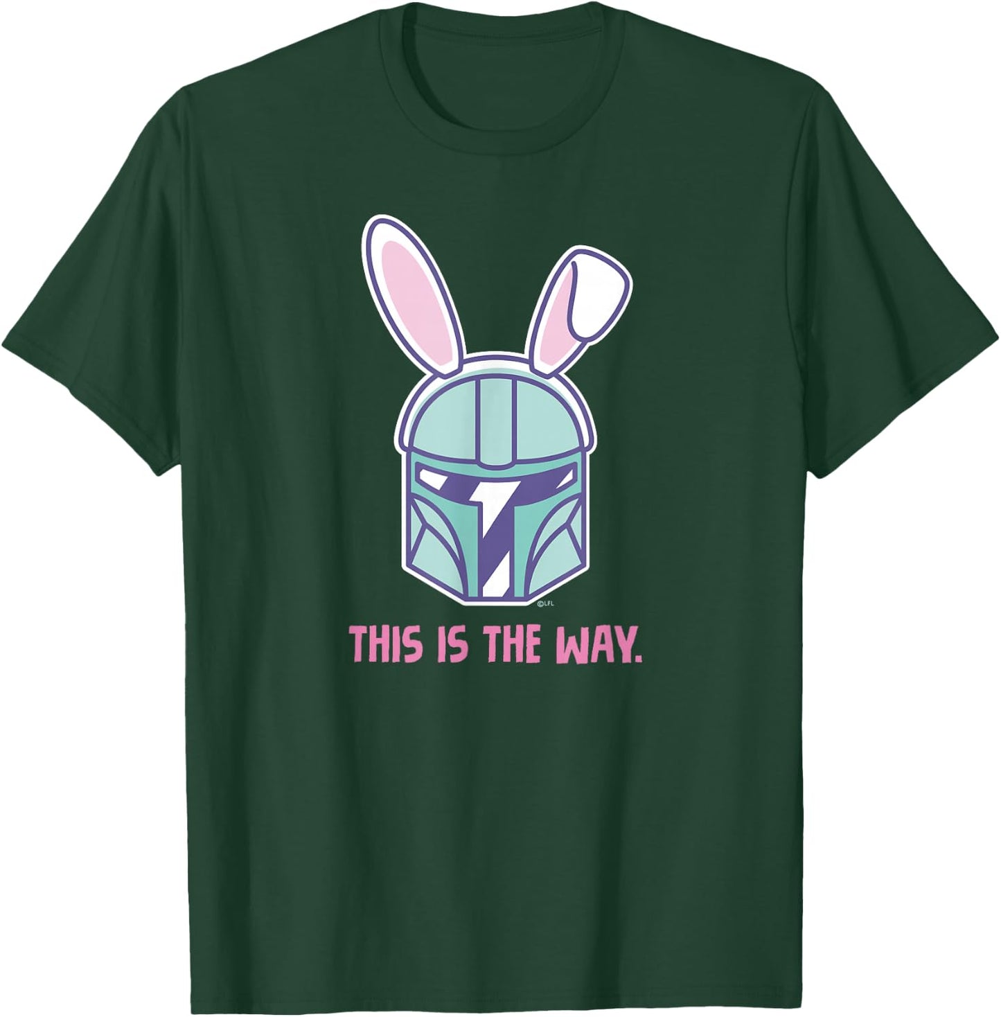 Star Wars The Mandalorian Easter Bunny Ears This is the Way T-Shirt - T-Shirt | Forest