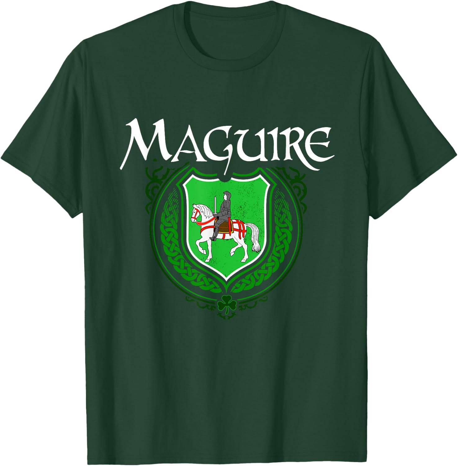 Maguire Surname Irish Clan Tartan Badge Ireland T-Shirt - T-Shirt | Forest