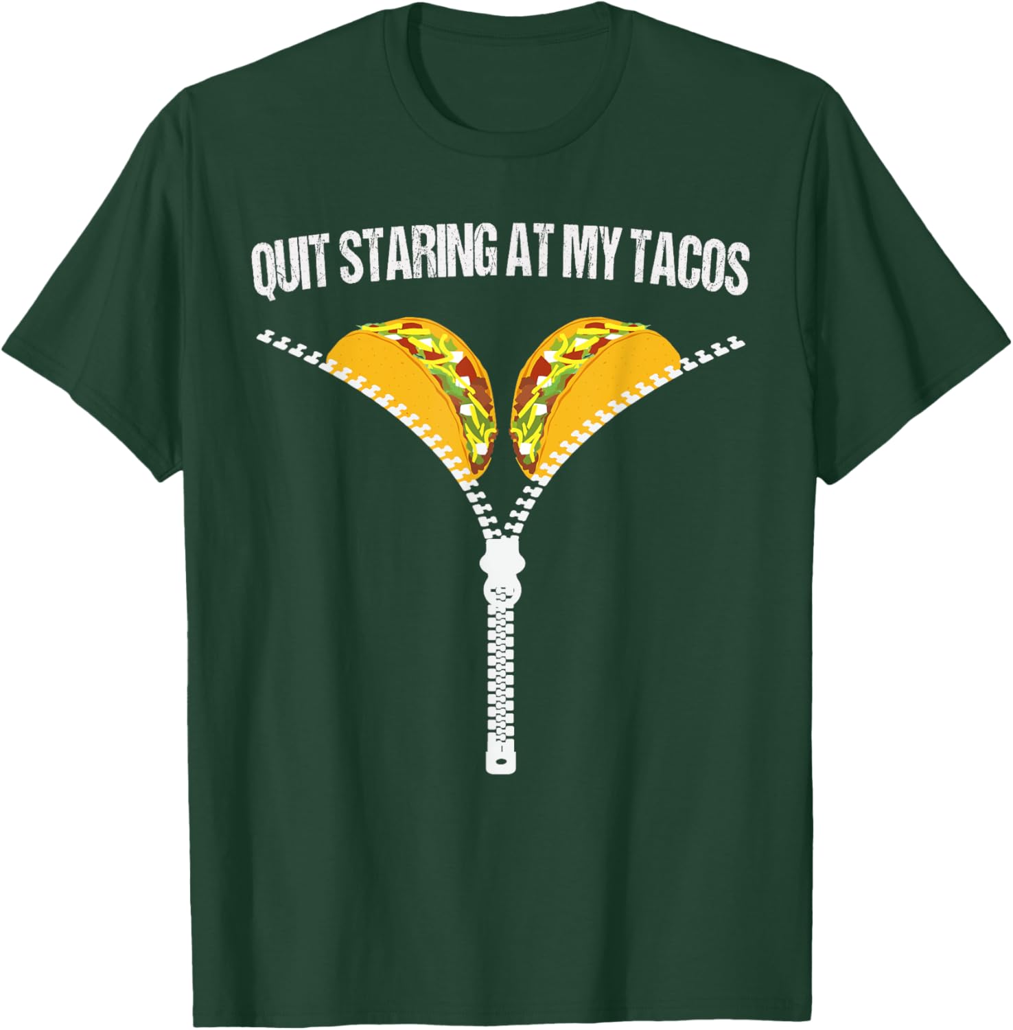 Funny Mexican Quit Staring At My Tacos Fiesta Cinco De Mayo T-Shirt - T-Shirt | Forest