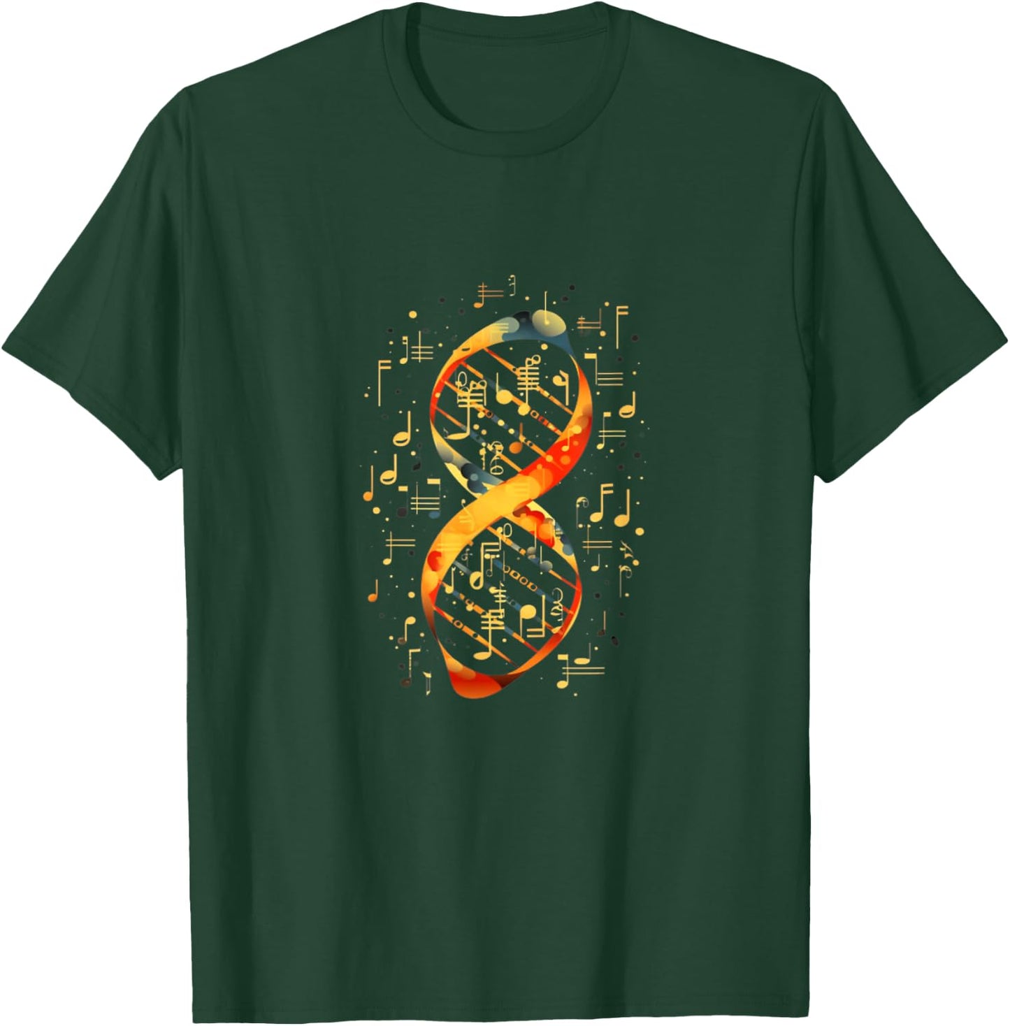 Music Note DNA Double Helix Music In The DNA T-Shirt - T-Shirt | Forest
