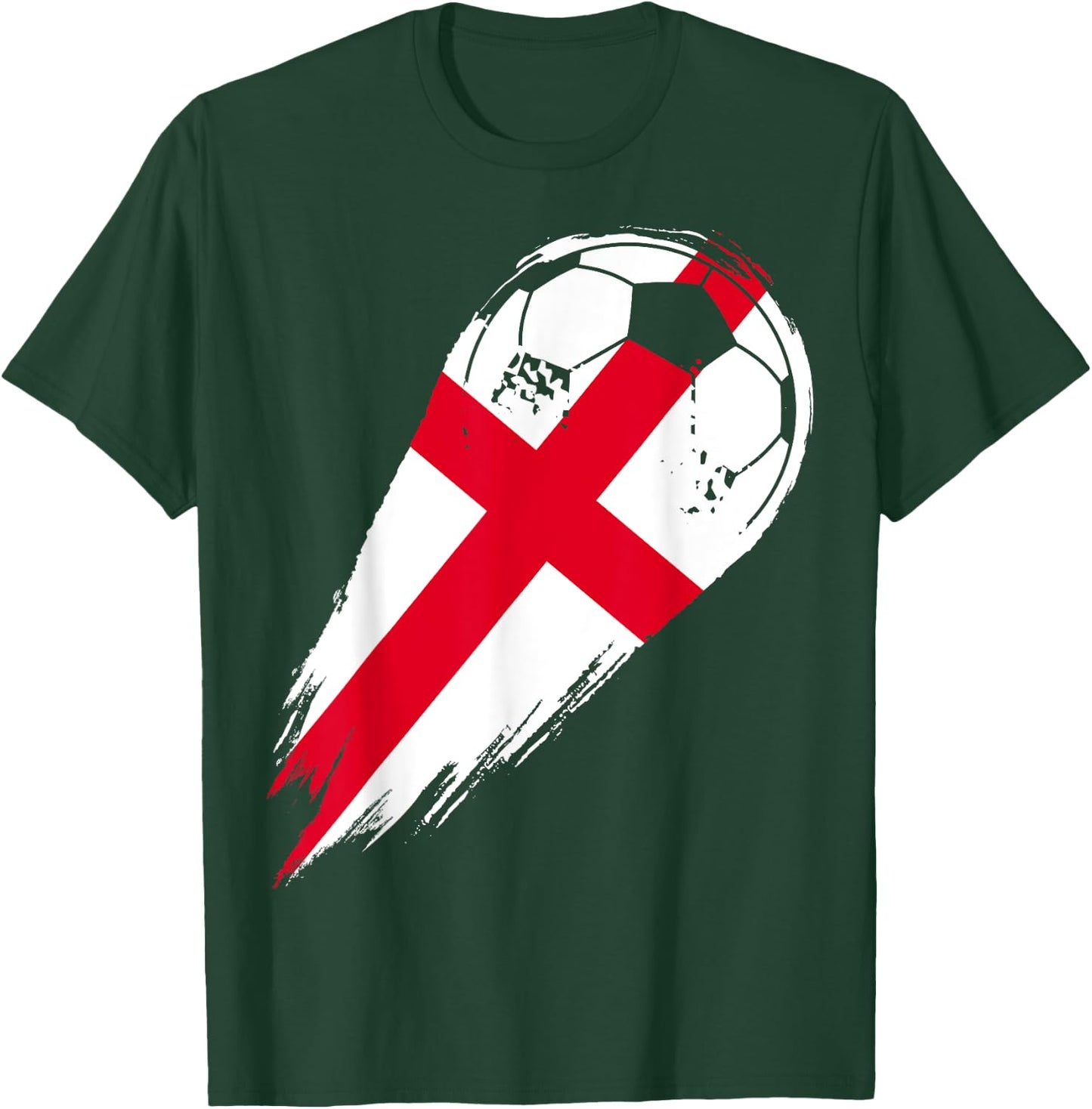 Soccer and Football with Flag of England T-Shirt - T-Shirt | Forest
