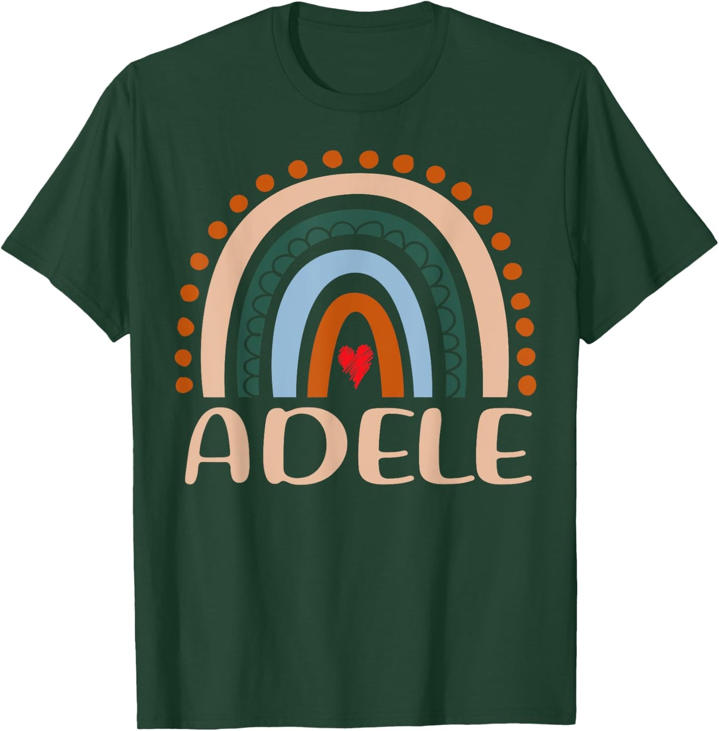 Adele Name Personalized Funny Women Rainbow Adele T-Shirt - T-Shirt | Forest