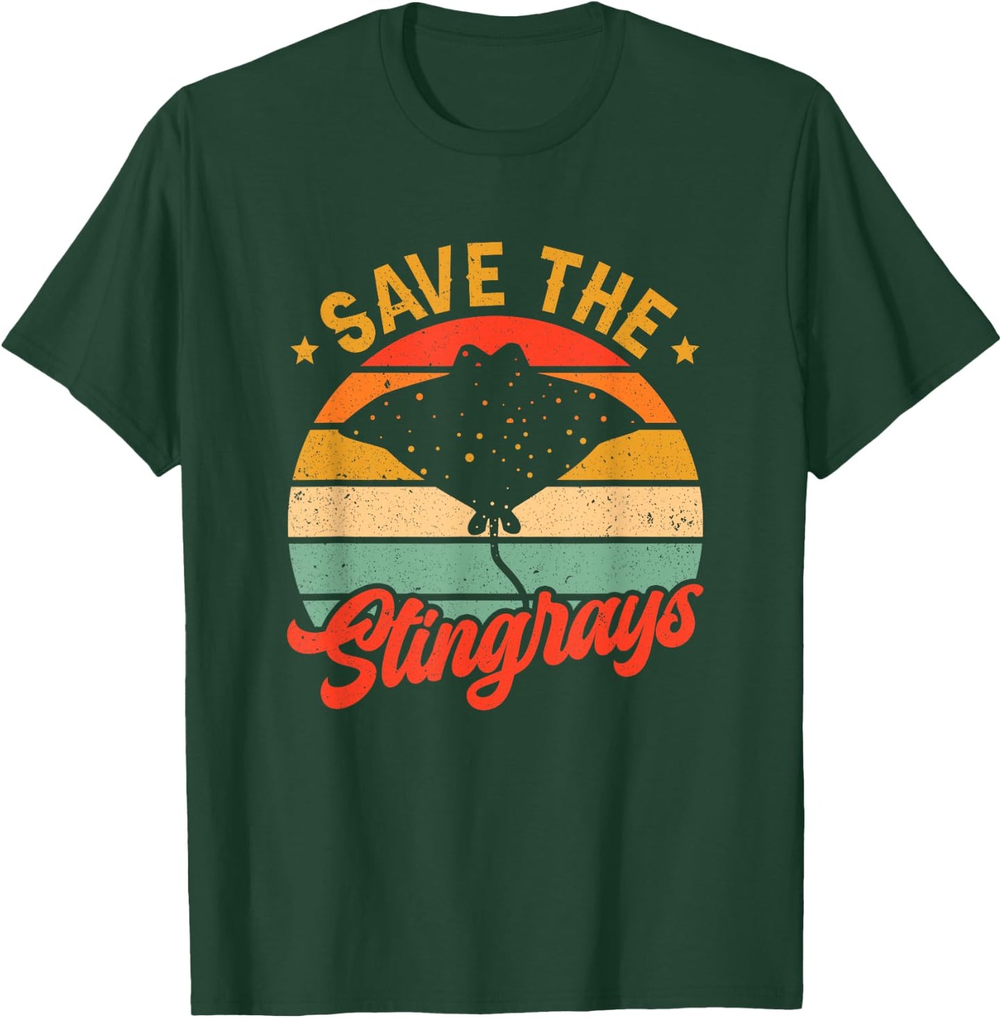 Save The Stingrays Stingray Lover Stingray T-Shirt - T-Shirt | Forest