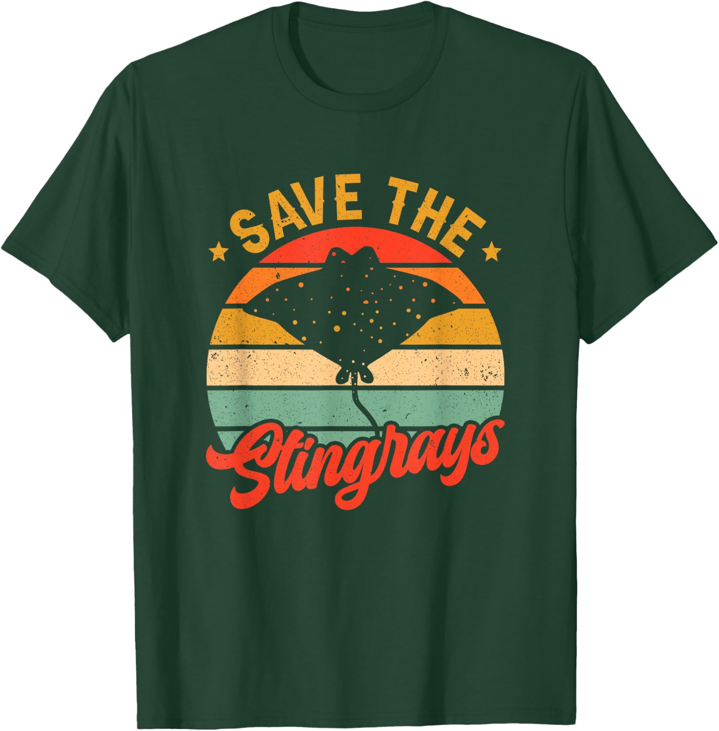 Save The Stingrays Stingray Lover Stingray T-Shirt - T-Shirt | Forest