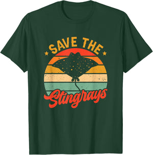 Save The Stingrays Stingray Lover Stingray T-Shirt - T-Shirt | Forest