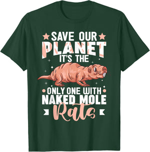 Naked Mole Rat Animals African Rodent T-Shirt - T-Shirt | Forest
