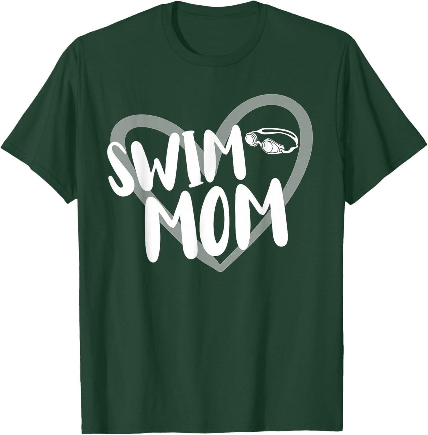 Swim Mom Float Heart T-Shirt - T-Shirt | Forest